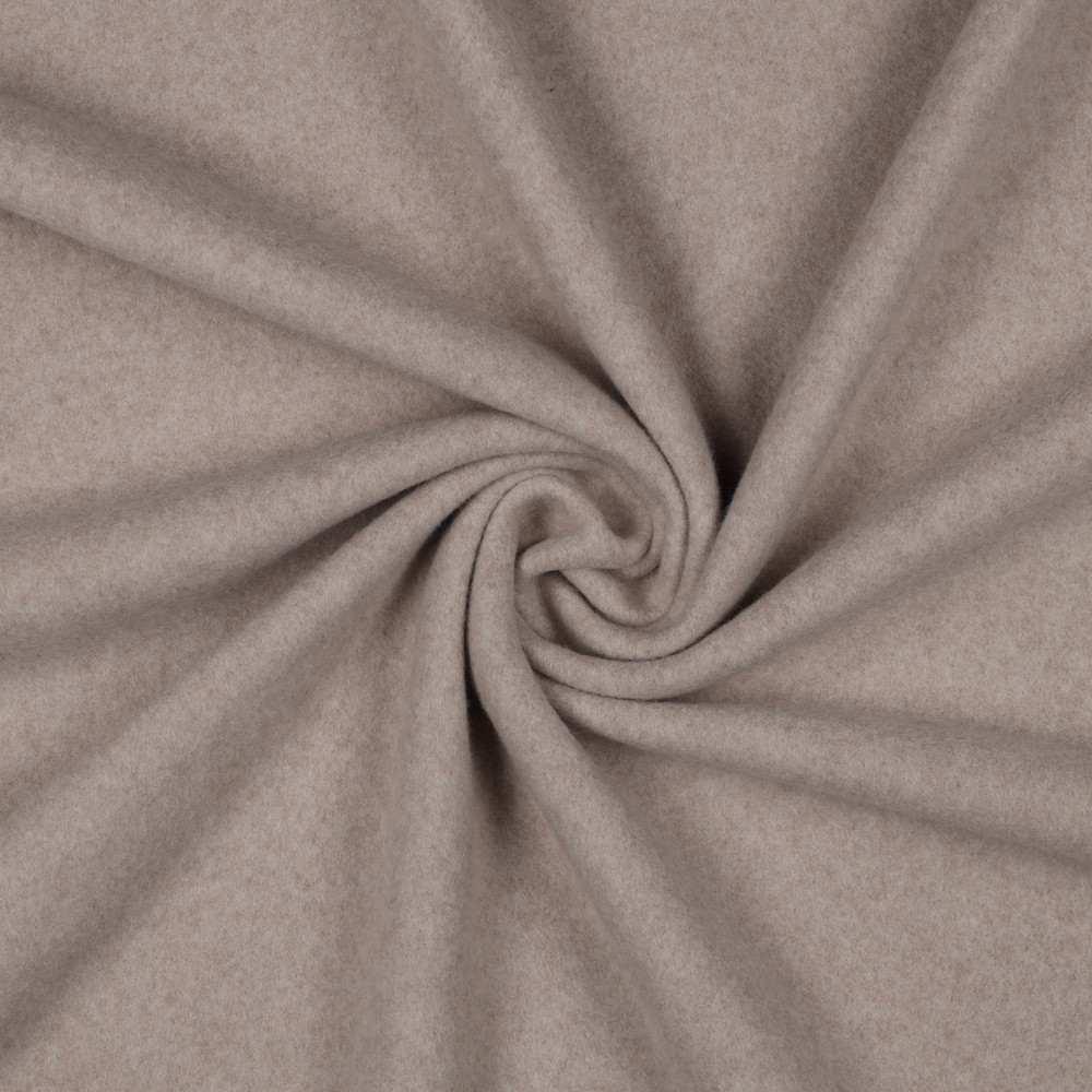[03483.008] Bomullsfleece Taupe Melert