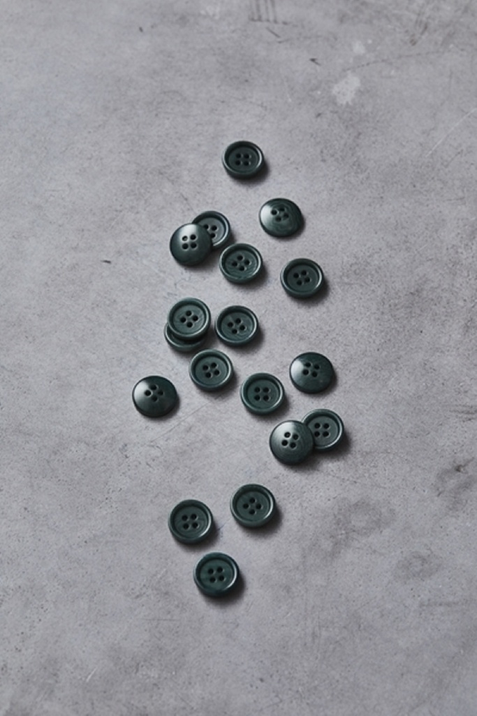 Dish Corozo Knapp 15mm - Emerald