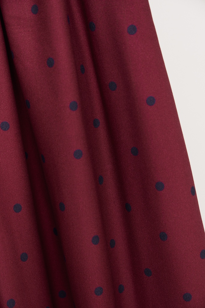 Viskose Crepe Jolly Dots - Fuchsia