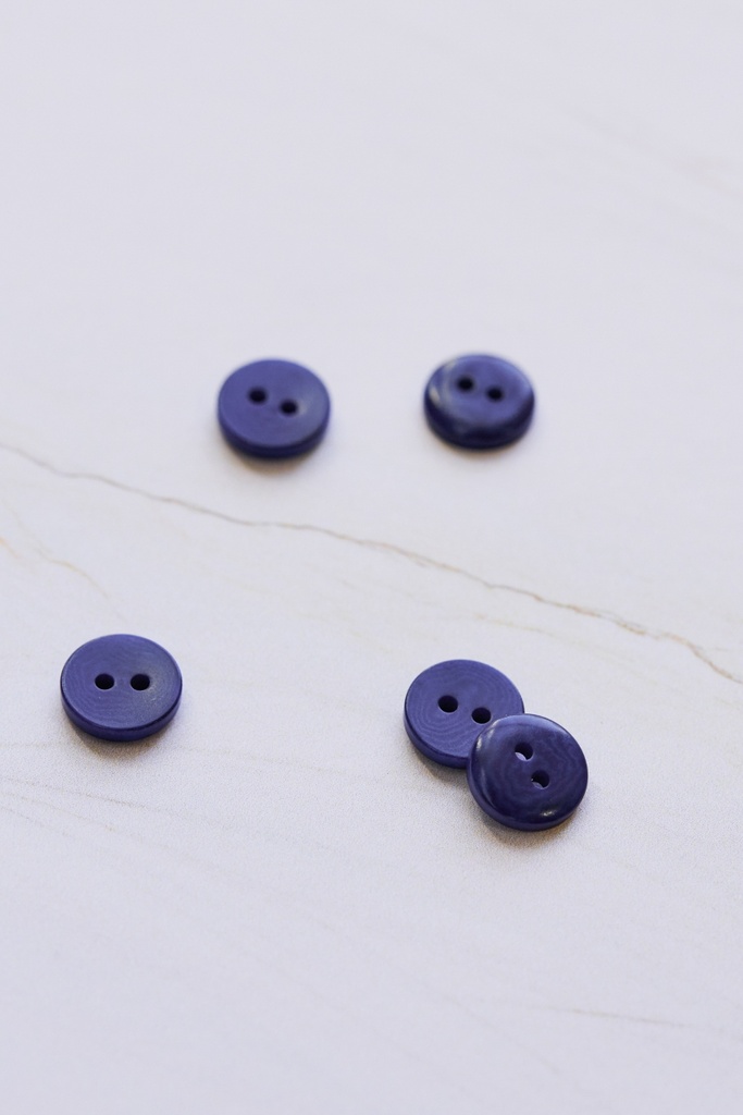 Corozoknapp 2-hulls 11mm - Cobalt Blue