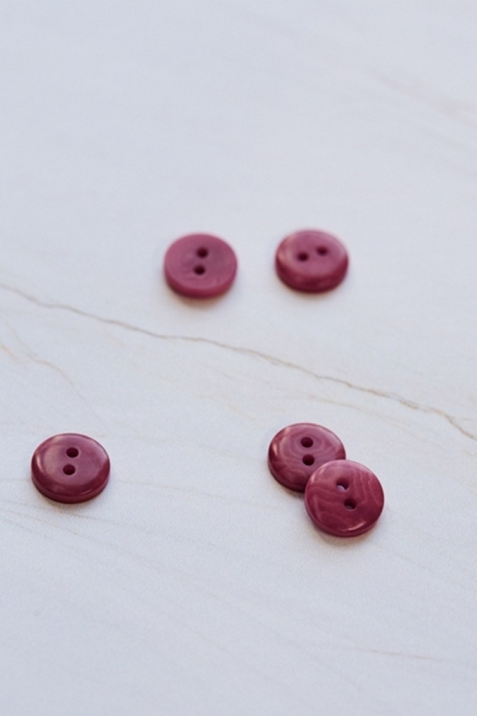 Corozoknapp 2-hulls 11mm - Rosewood