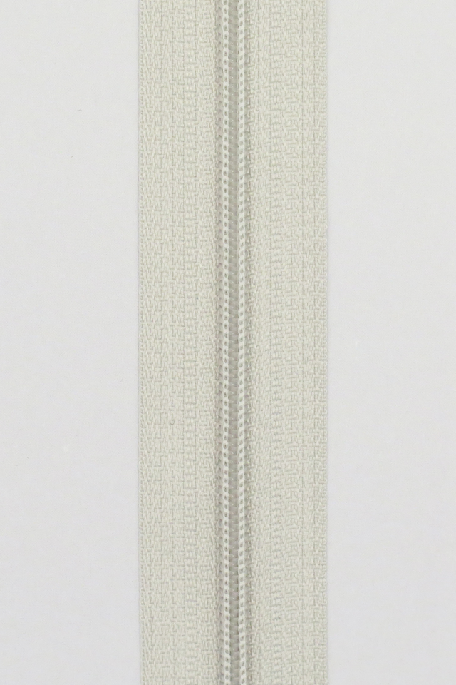 [4356-0709] Spiralglidelås 4mm Metervare - Lys Grå