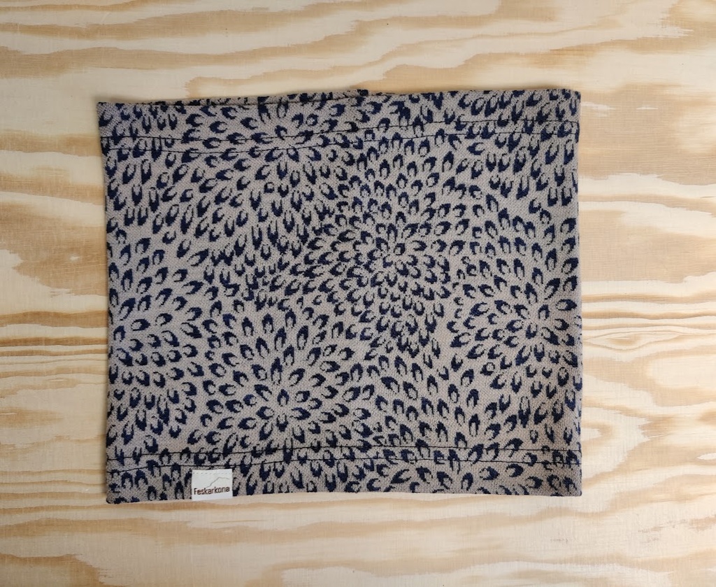 Hals Merinoull - Noora Latte Denim