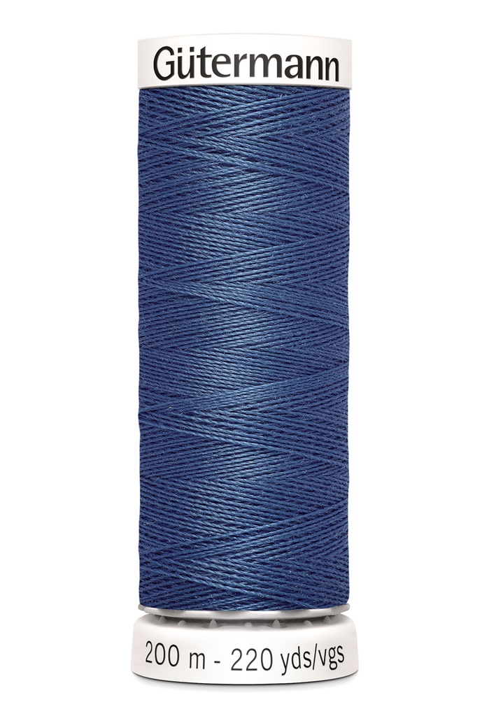 [5733- 0068] Gütermann Poly Tråd 200 m - Jeansblå (68)