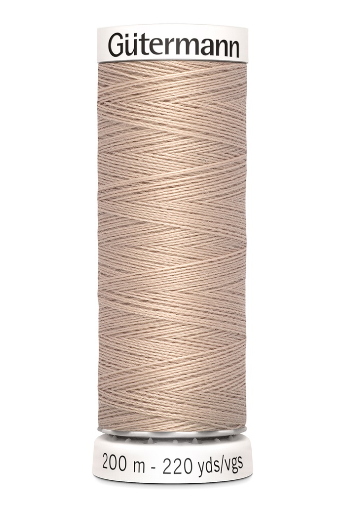 [5733- 0121] Gütermann Poly Tråd 200 m - Warm Sand (121)