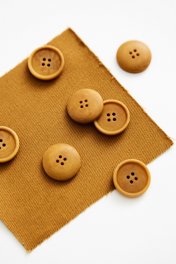Blaze Corozo Knapp 20 mm - Dry Mustard