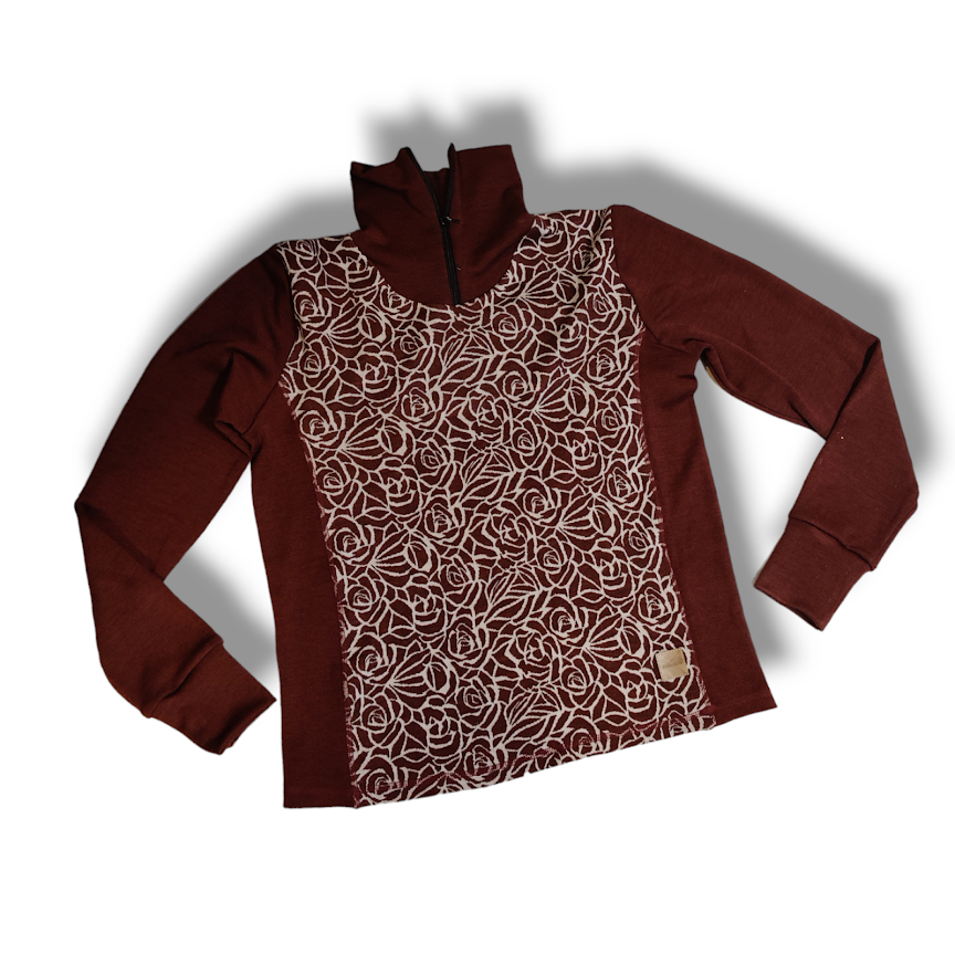 Ribban ullskjorte, flerfarget