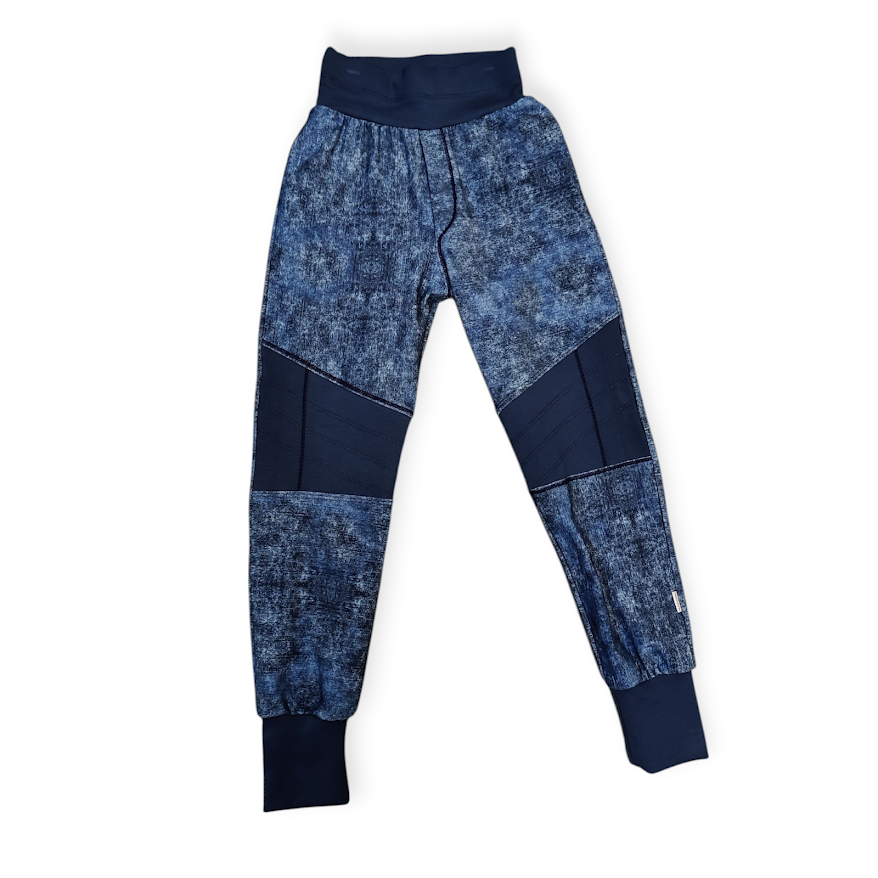 [22019] Skarven bukse - Jeanslook Denimblå