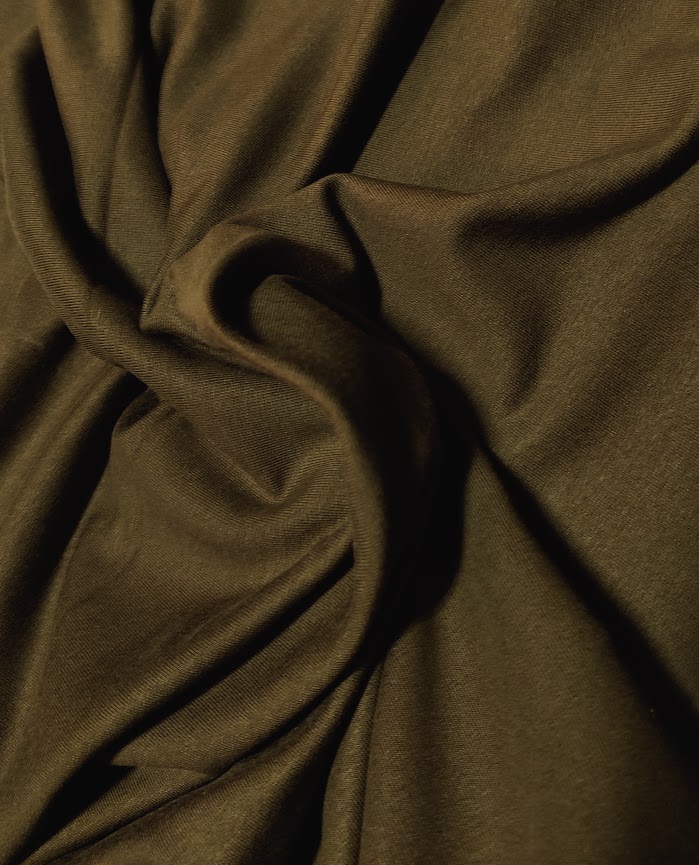 Stoffbit 0,8m - TENCEL Lyocell French Terry Trøffel