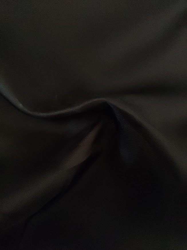 Stoffbit 0,3m - Viskosefôr Svart 