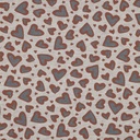 Isoli Melange - Glitter Leopard Heart