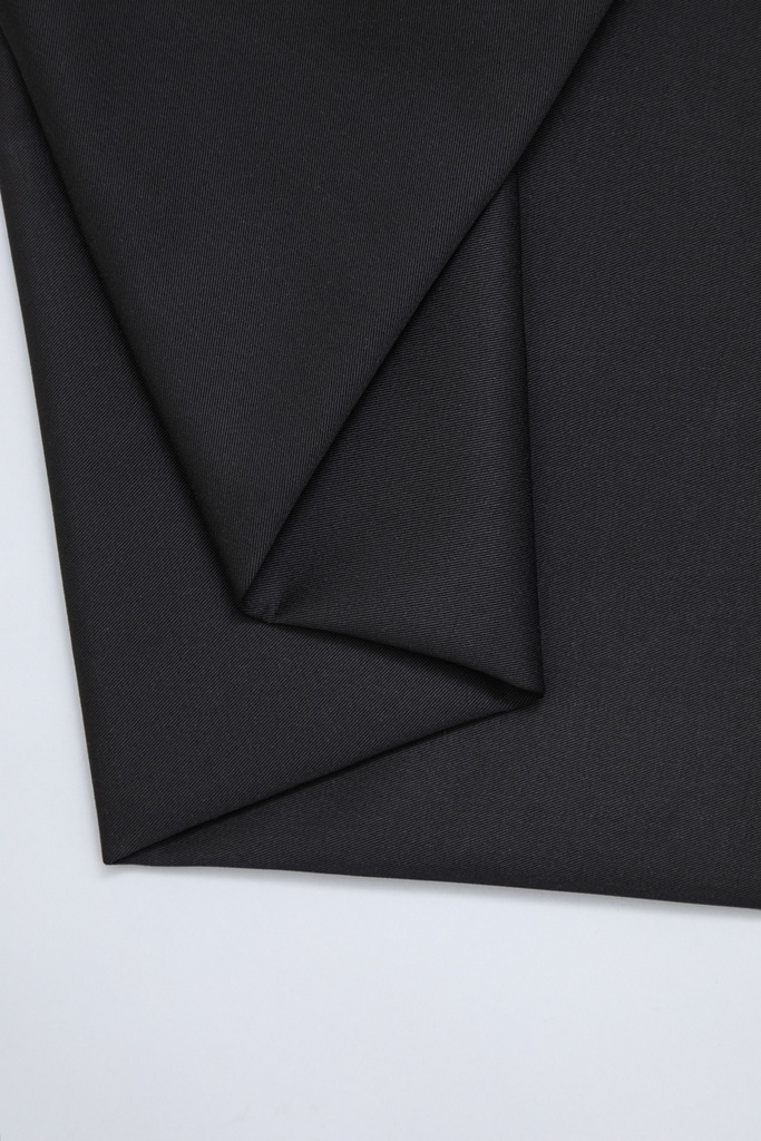 Økologisk Bomulls Twill - Black