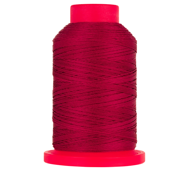 Serafil Kraftig Tråd 40/400 m - Mørk Rød