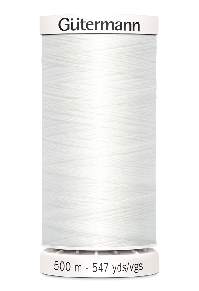 Gütermann Poly Tråd 500m - Hvit (800)