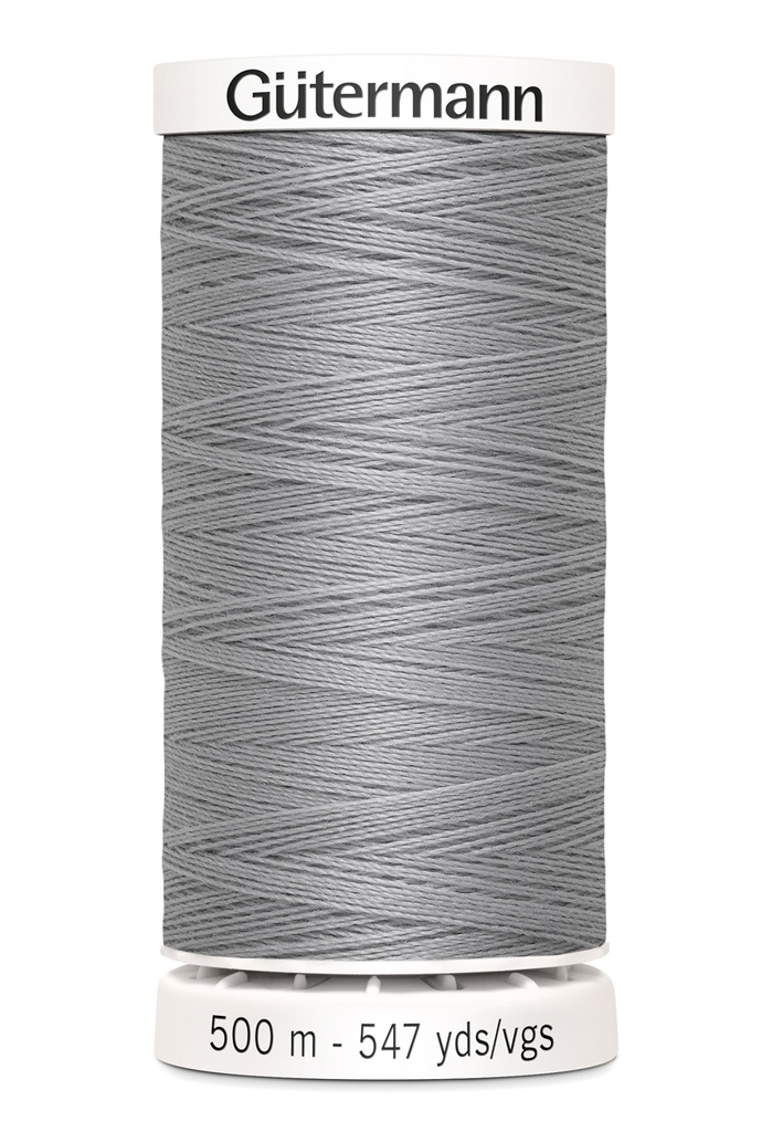 [5734-0038] Gütermann Poly Tråd 500m - Askegrå (038)