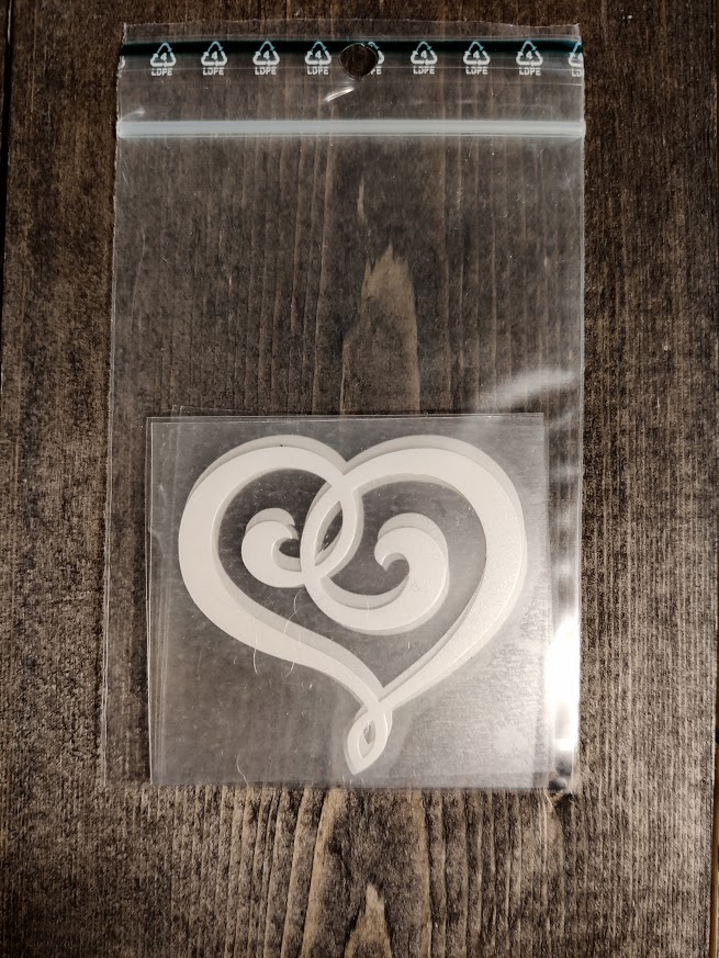 Vinyl Hjerte - 2pk