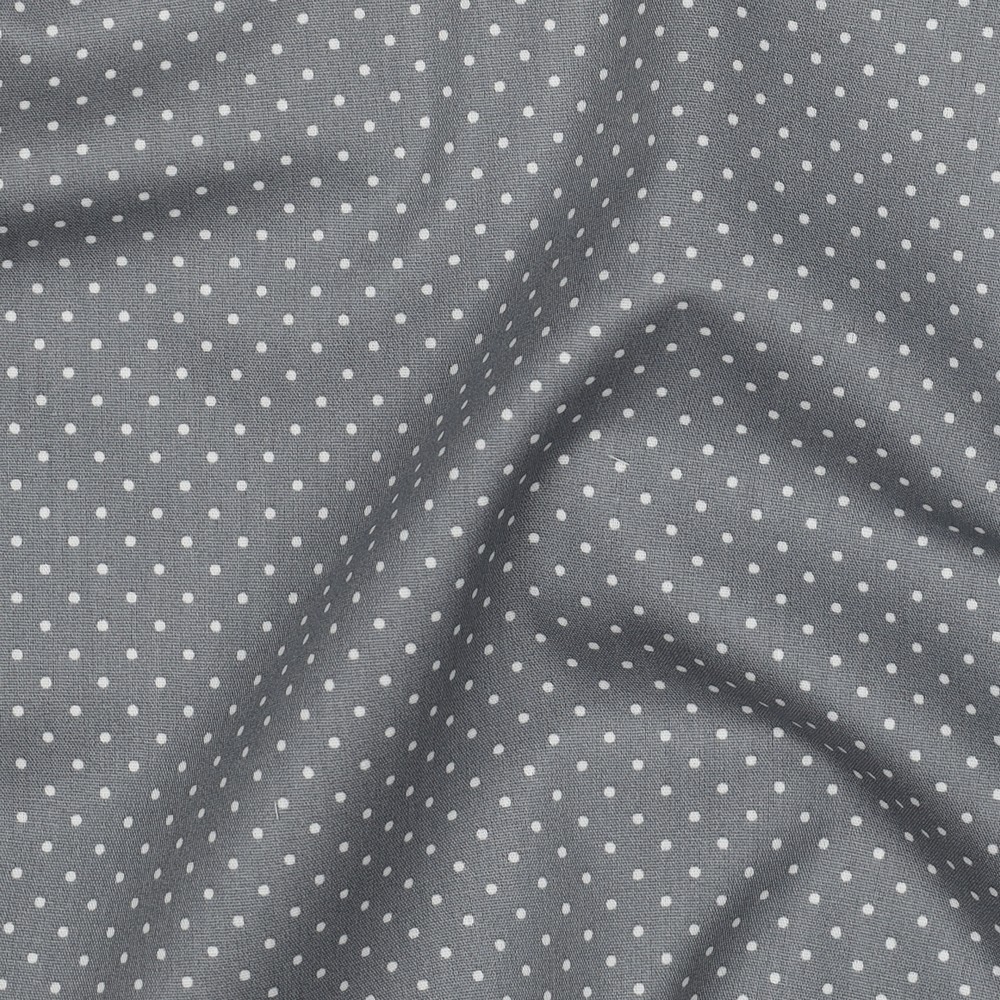Poplin Petit Dots - Grå