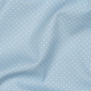 Poplin Petit Dots - Lys Blå