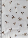 Stoffbit 1,1m - Jersey Birds Off White