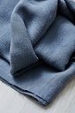 Stoffbit 0,7m - TENCEL Lyocell/ Lin, Grov-vevd Dusty Blue 