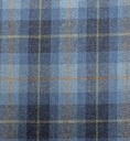 Harris Tweed - Tartan Rutet Blå