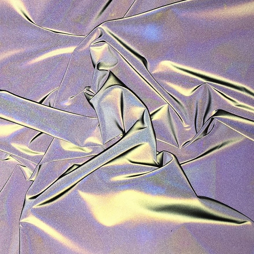 Stoffbit 1,0m - Skallstoff Refleks Sølv (B-vare)