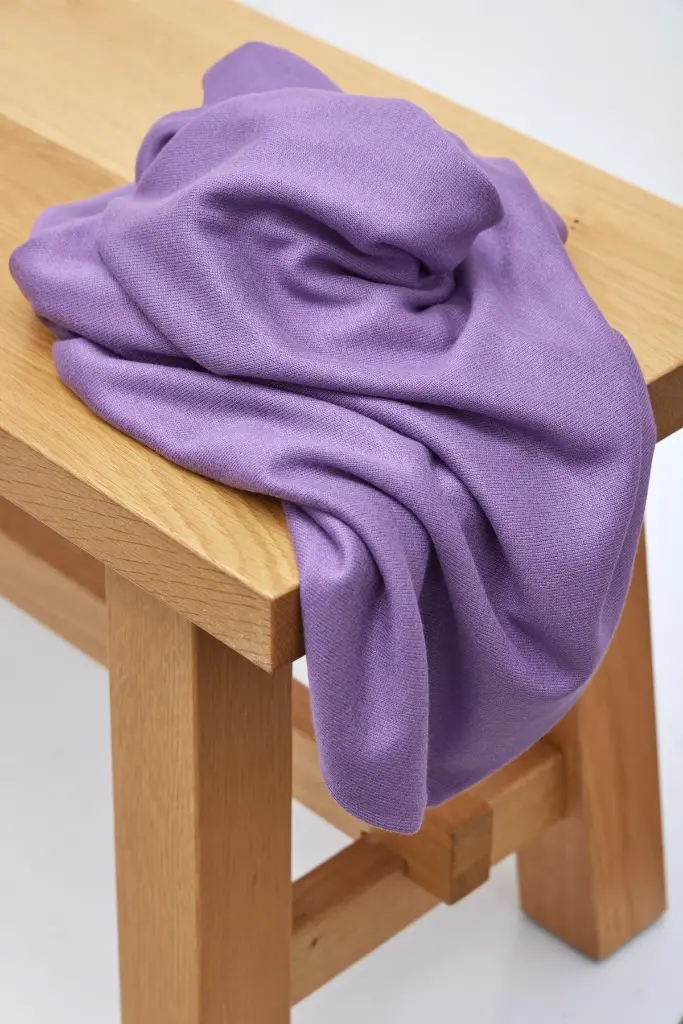 Strikket Stoff Viskose - Mauve