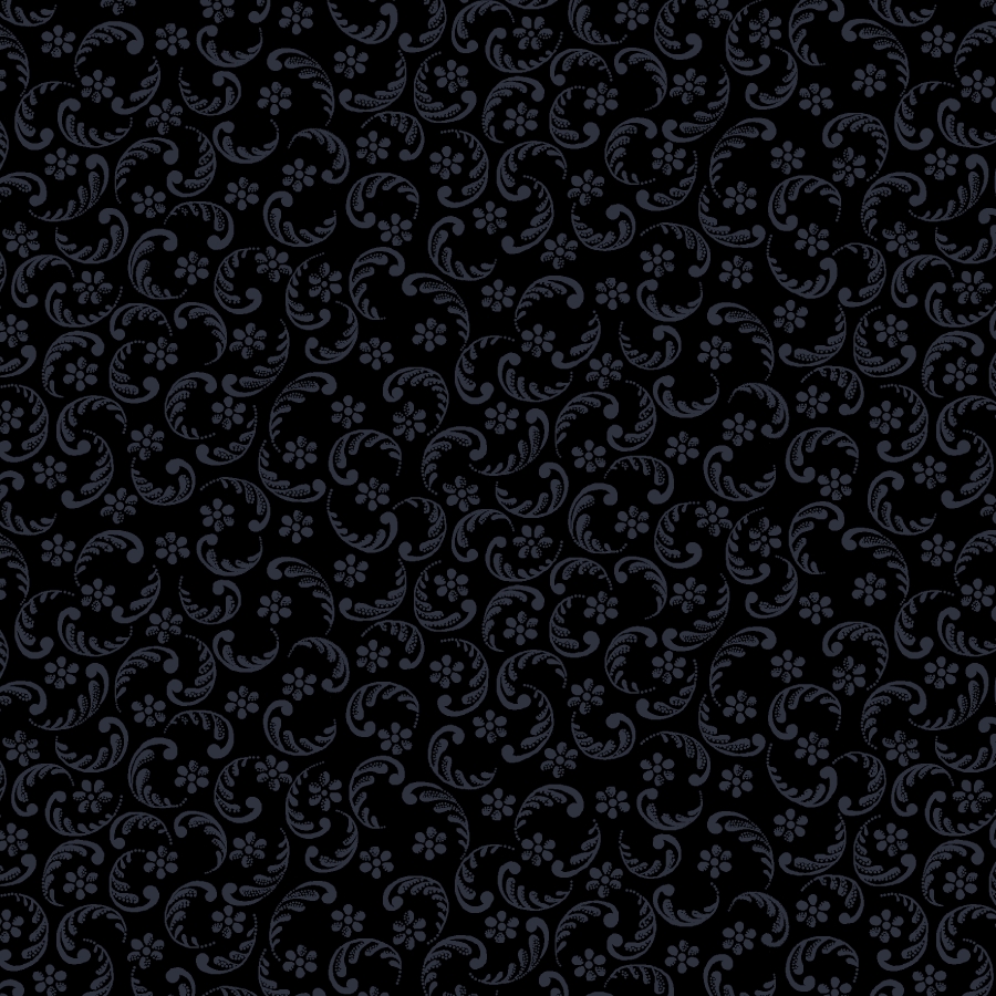 Vevd Bomull Dark Shadows - Black on Black