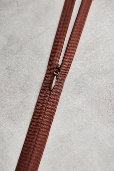 Usynlig Glidelås 60 cm - Pecan
