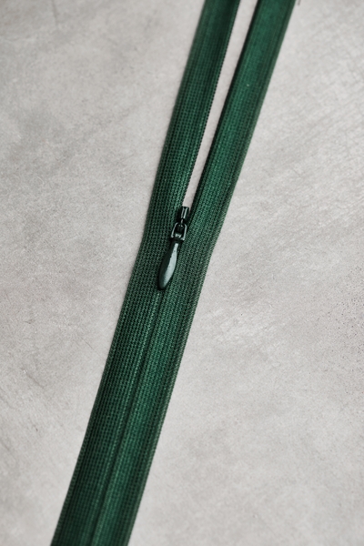 Usynlig Glidelås 60 cm - Deep Green