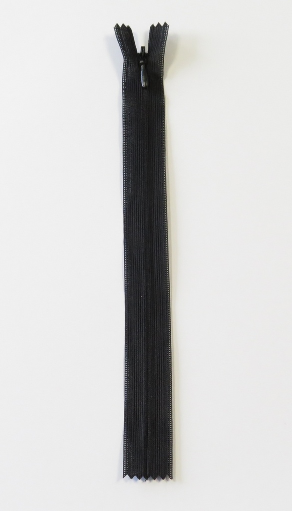 Usynlig Glidelås 60 cm - Svart