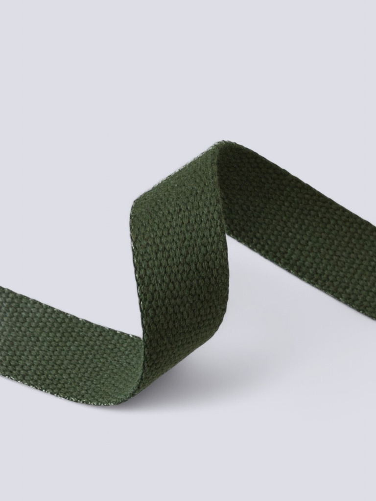 Bånd Bomull 40mm - Green Khaki