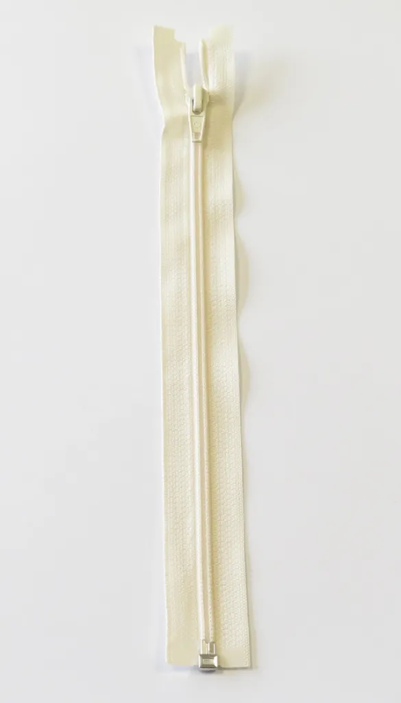 Delbart Spiral Glidelås 6mm - Shell/ Offwhite/ Ecru