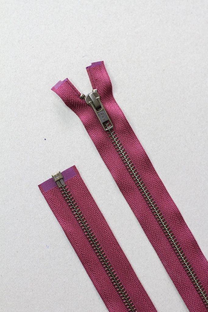 Delbart Metall Glidelås - Fuchsia (55 cm)