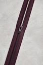 Spiral Glidelås 4mm (ikke delbar) - Maroon 