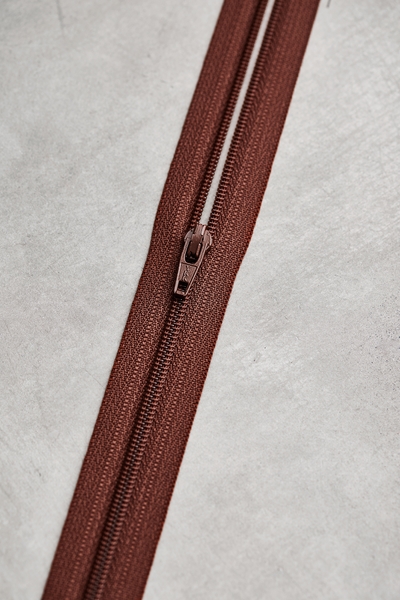 Spiral Glidelås 4mm (ikke delbar) - Pecan
