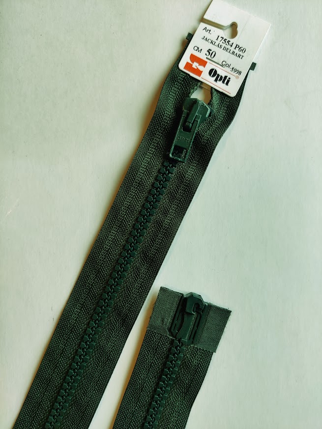Kraftig Glidelås Delbart - Grønn (95 cm)