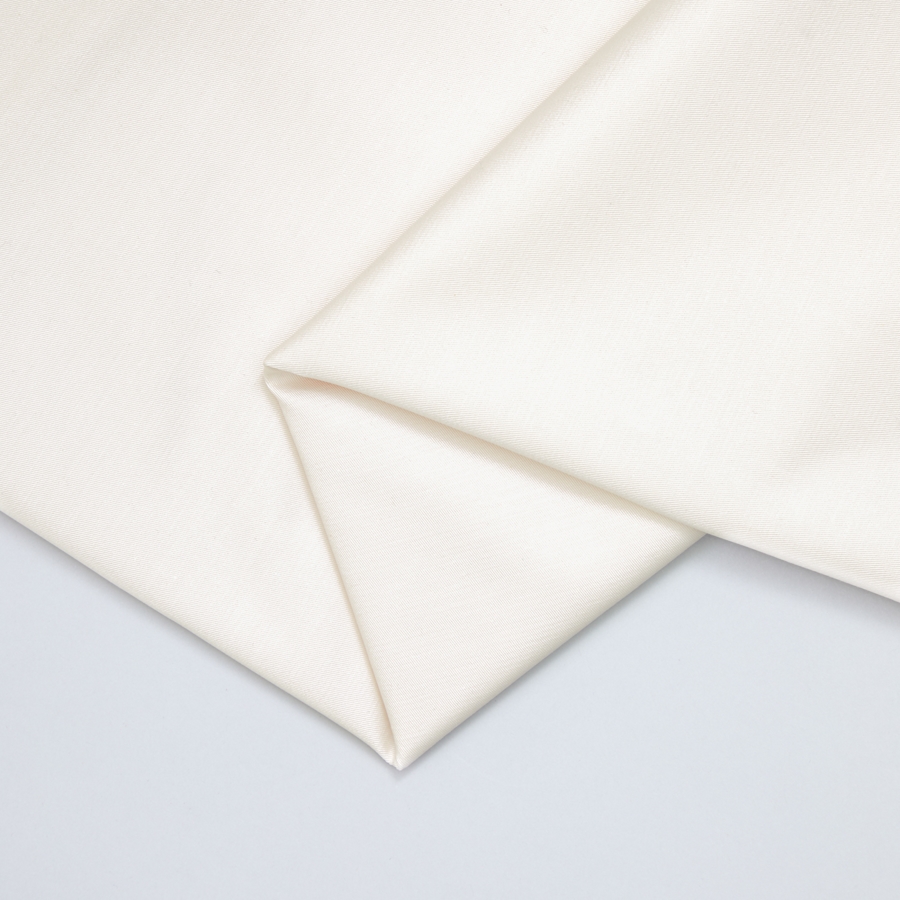 Stoffbit 1,4m - Økologisk Stretch Twill - Creamy White