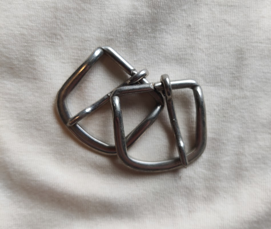 Belte Spenne - Sølvfarget Metall 25mm 