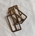 Belte Spenne - Messingfarget Metall 50mm