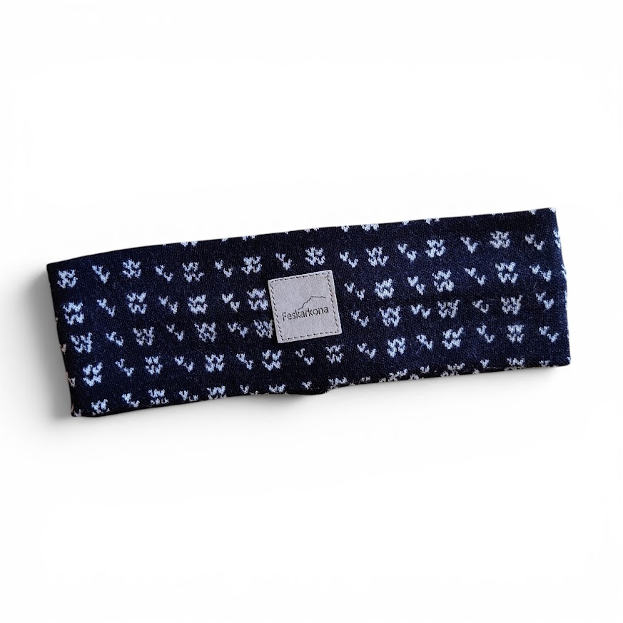 [71200] Pannebånd av merinoull - Islender Dark Navy