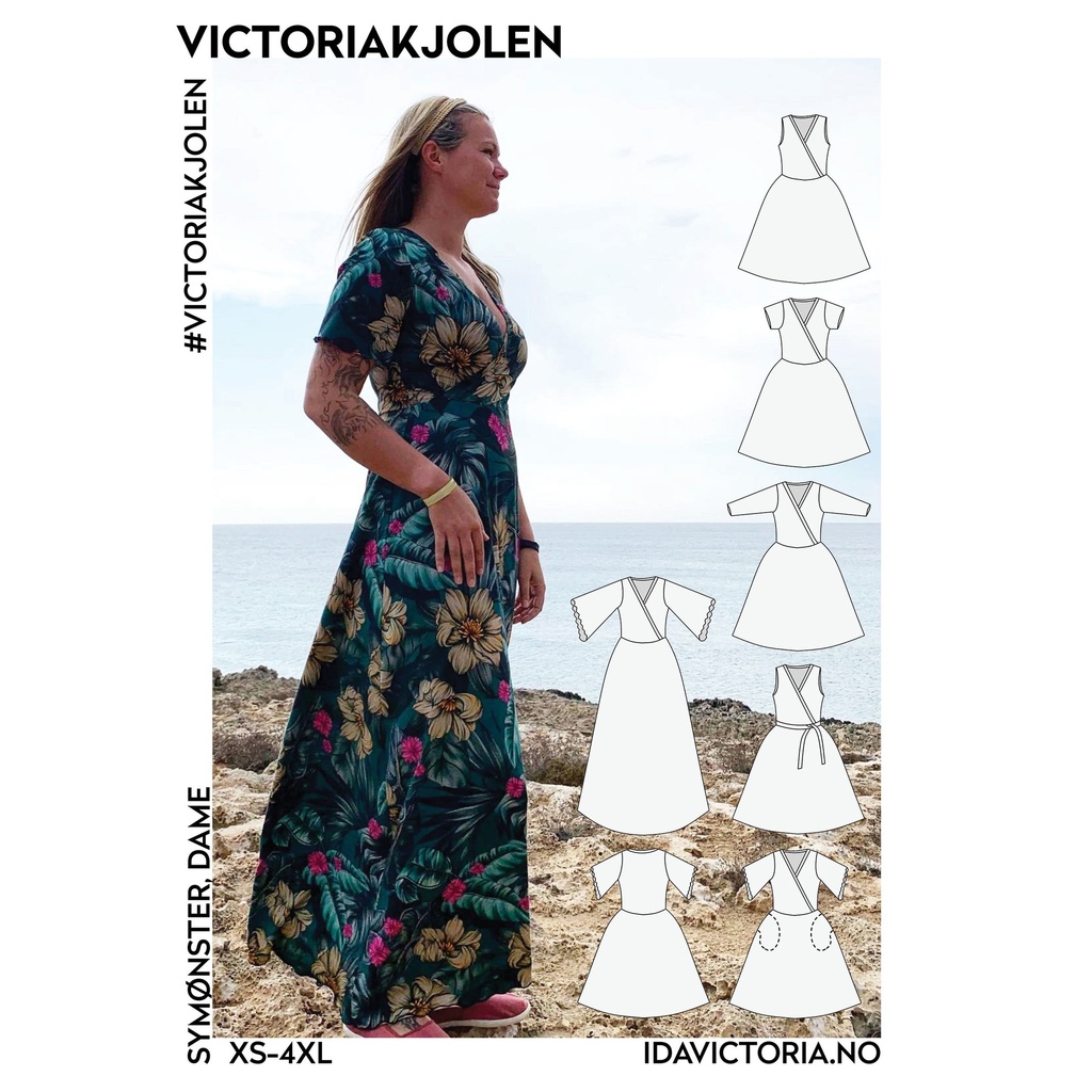 Victoriakjolen Dame - Symønster