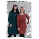 Ermetillegg til kjoler, Dame- Symønster