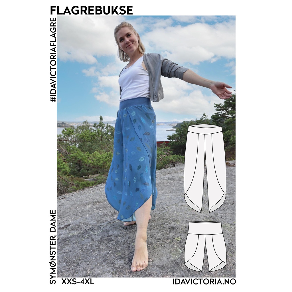 Flagrebukse - Symønster
