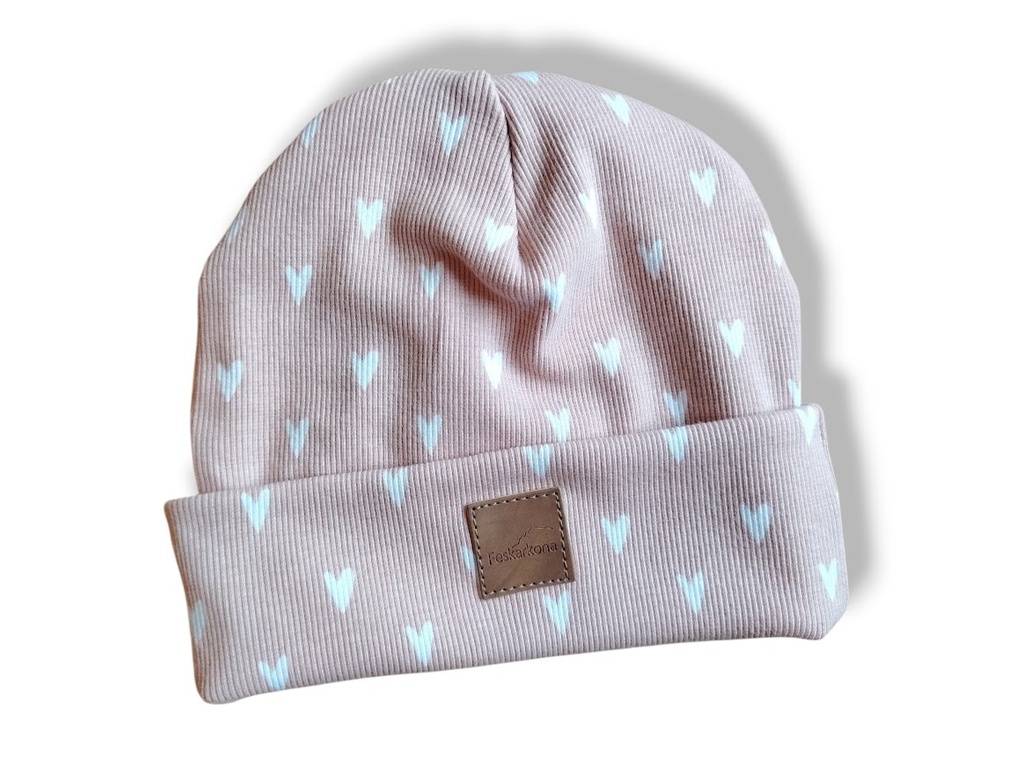 [36601-04] Lue med brett - Rosa Hjerter (5-10 år)