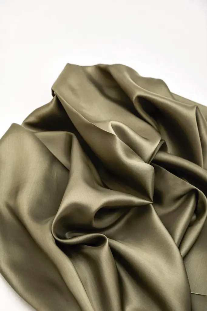 Viskose fôr - Lys Khaki