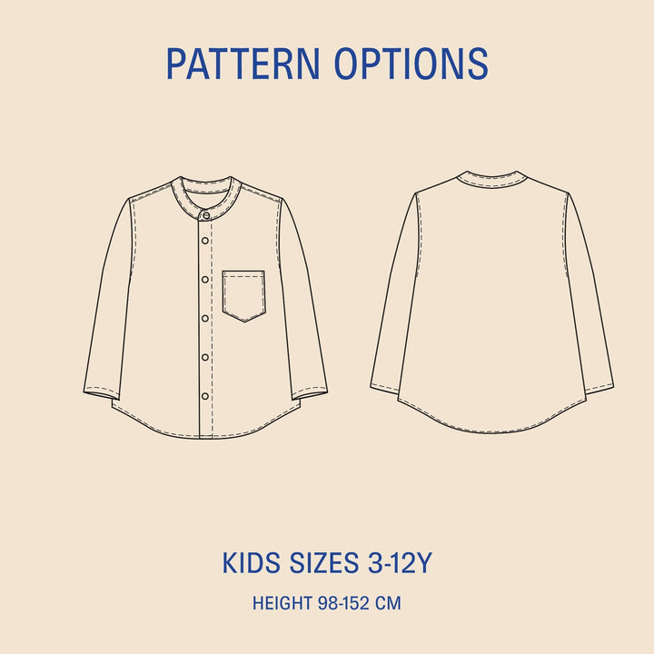 Mini Jensen Shirt Kids - Symønster