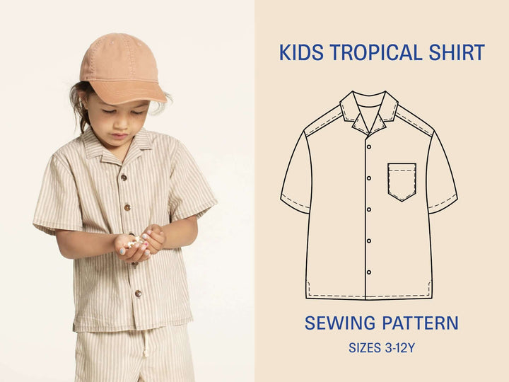 Tropical Shirt Kids - Symønster