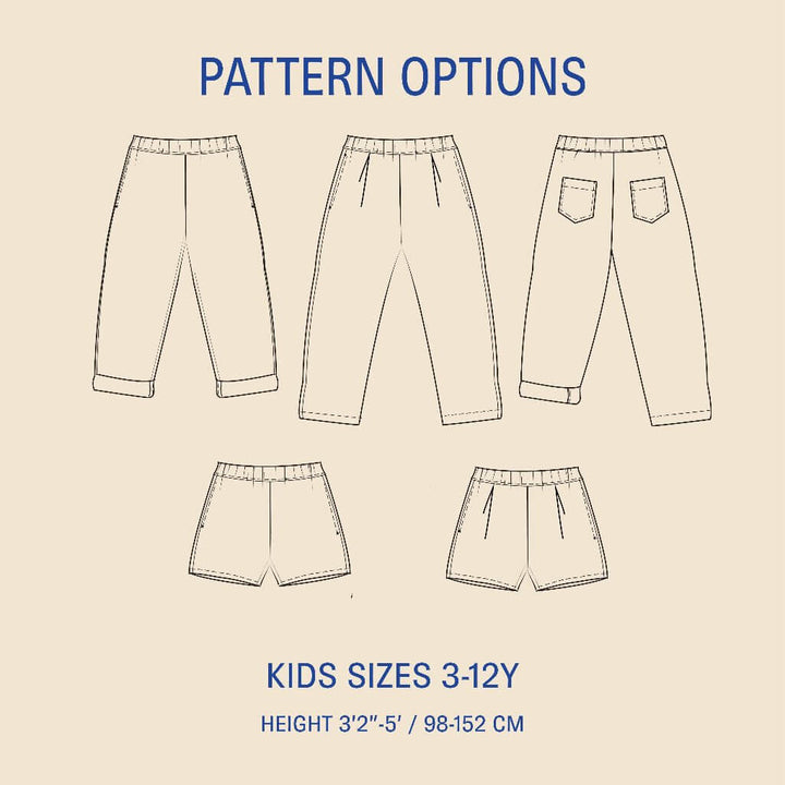Volume Pants Kids - Symønster