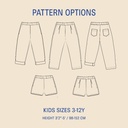 Volume Pants Kids - Symønster